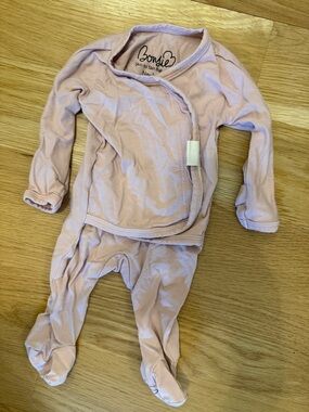 Onzie Kids Pajamas Light Pink Two-Piece Footed Set
